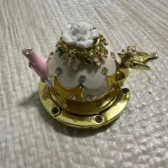 み*や様 ハンド 手 花柄 オブジェ 置物 ビンテージ レア ドット