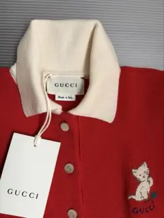 美品 グッチ ロング シャツワンピース GG 総柄 ベルト アイボリー L