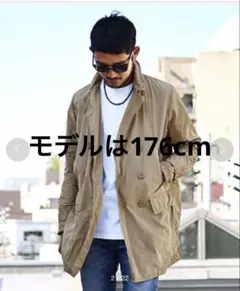 【美品】コート BEAMS しっとりした質感/あえてのシワ加工元値20,350円のサムネイル