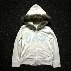 00s archive GAP fur zip hoodie Y2K