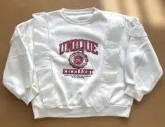 フリル付きトレーナー