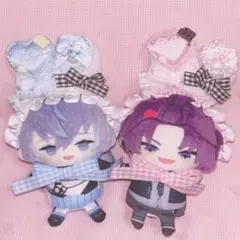 にじぱぺ にじぱぺっと ぬい服 ヘッドドレス うさぎ うさ耳 ピンク 水色