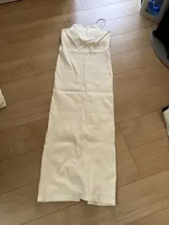 ホワイト キャミワンピース ロングワンピース