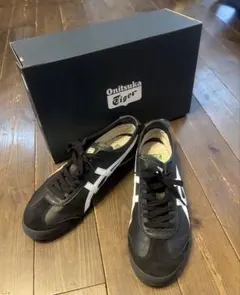 オニツカタイガー MEXICO 66 ブラック ホワイト　28.5