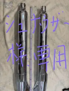フィッシュテールマフラー 右用2本 - メルカリ