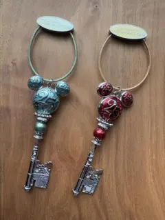 即日発送【美品】東京ディズニーランド 25周年 ドリームキー 赤、緑