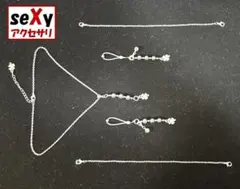 【ハンドメイド】seXyアクセサリ★ネックレス＆ニップルチャーム　SNN193