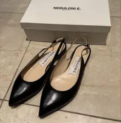 名品 MANOLO BLAHNIK マノロ ブラニク キャロライン 黒 38.5 - メルカリ