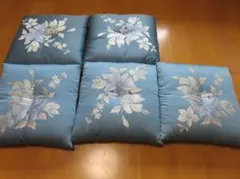 高級座布団 10枚セット ブルー 葡萄唐草模様 和風 来客用 - メルカリ
