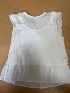 w closet ノースリーブ カットソー ホワイト