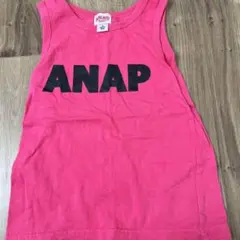 ANAP ピンク ノースリーブ タンクトップ