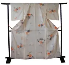 良品 夏物 お茶事に最適 駒絽の3本絽 小紋(正絹)仕立上り＜KK356 