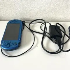 【ジャンク】SONY PSP-3000　ブルー　本体とケーブル付き