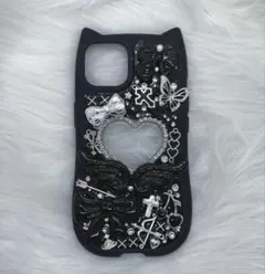 iPhone13.14 デコケース 猫耳☆