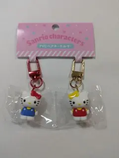 ラスト1点！【正規品】サンリオPVCペアキーホルダー キティ　ミミィ柄のサムネイル