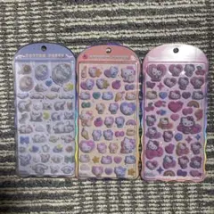 正規品 コットンパフィーシール 3種セット 値下げ中