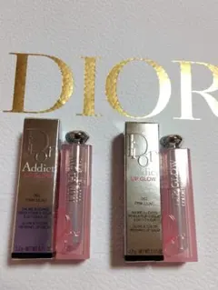 ディオール DIORアディクト リップグロウ　限定　063 ピンクライラック２本