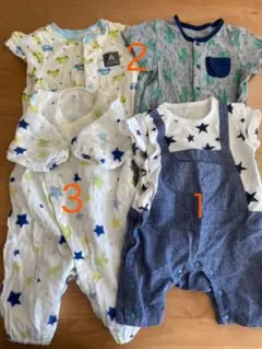 半袖　夏用　ロンパース　60〜70サイズ　50〜60サイズ　セット