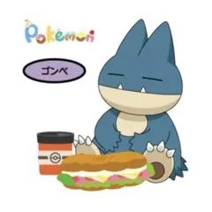 【硬質スリーブ入り】ポケモンパン　デコキャラシール　第203弾　ゴンベ