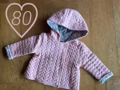 ベビザ　ジャケット　アウター　ベビーピンク　80のサムネイル