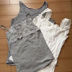 タンクトップキャミソール3点セット