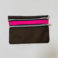 【新品・未使用】ブラウン×ピンク　ポーチ