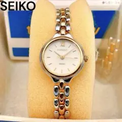 稼動品✨箱付き SEIKO LUCENT レディース腕時計 チェーンブレス 金のサムネイル