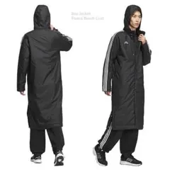 新品 アディダス adidas ロングボアベンチコート防寒 ルーズフィット/Ｌ