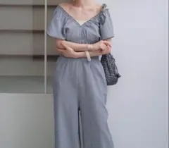 Kastane【前後2WAY】シャーリングイージーオールインワン　サイズ0