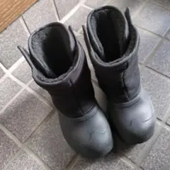 子供用ブラックスノーブーツ18cm
