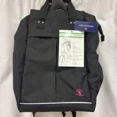 レインカバー付きPOLOサンタバーバラ ブラック リュックサック