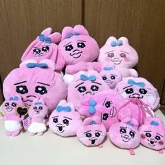 おぱんちゅうさぎ　ぬいぐるみ　マスコット　巾着　　ポーチ　14点セット