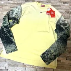 【新品】DIESEL ディーゼル／オーバーサイズレイヤード風 ロンT カットソー