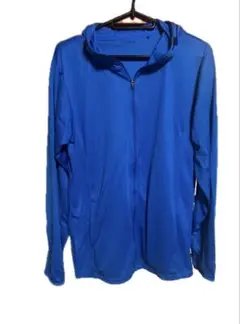 GU SPORTS フルジップフーディ L 青