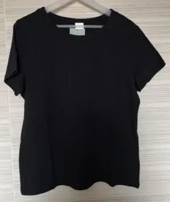 【新品】H&M BASICS オーガニックコットン 半袖Tシャツ 黒 XLサイズのサムネイル