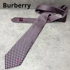 BURBERRY バーバリー ブラックレーベル ネクタイ ノバチェック ピンク