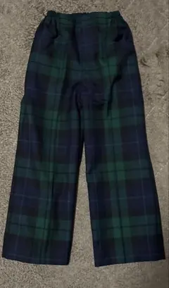 未使用　チェック　パンツ