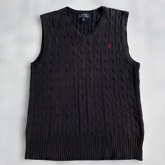 ✨大人気✨ポロラルフローレン　ケーブルニットベストM相当　mr171