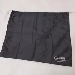 【未使用品】COACH ブラック 巾着型収納袋　焦げ茶色　鞄