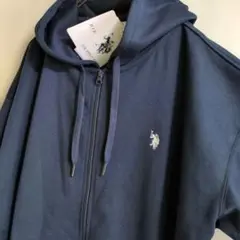 【値下】U.S. POLO ASSN. フルジップパーカー ネイビーLL