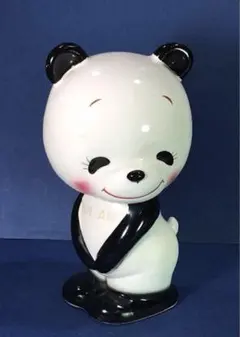 昭和レトロ 内藤ルネMR PANDA 陶器貯金箱 - メルカリ