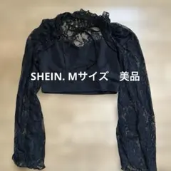 シーン　ブラック レース 長袖 トップス ボレロ風 美品