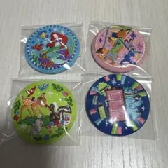 (Ｂ) ディズニー　刺繍缶バッジ　第二弾　4個セット