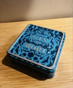 サラサ柄お菓子缶