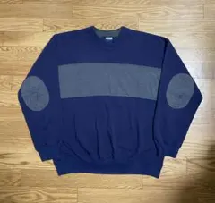 CHEETAH チーター USA製　エルボーパッチ　カラーブロックスウェット