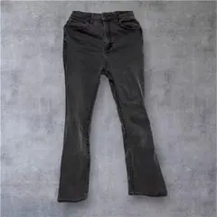 グレー ブーツカットデニムパンツ　ヴィンテージ　フレアパンツ　24時間以内配送