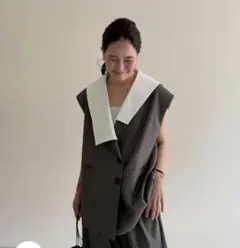 conteフロントボタン Vネックオールインワン辺見えみりさん conteフロントボタン Vネックオールインワン辺見えみりさん - メルカリ