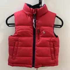 お値下げ☺︎POLO Ralph Lauren 赤 ダウンベスト 100cm