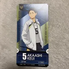 ハイキュー!! 赤葦京治 チケット型ポスター