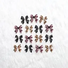 ハローキティ ネイルパーツ セット レオパード ヒョウ柄 リボン